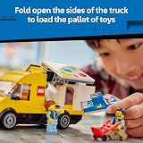 LEGO City The Van Toy 60500 Delivery Truck Model with 2 Minifigs view 3