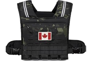 KRYLIX Adjustable Weighted Vest for Men and Women 40lbs Heavy Duty Workout Vest with Removable Iron Weights & Reflective Stri