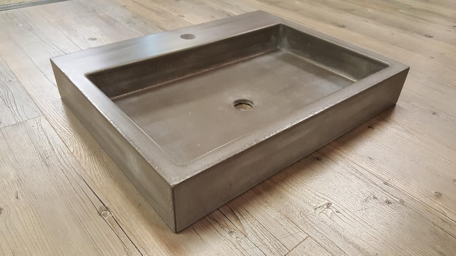22" Flat Vessel Sink with Extension Handmade