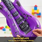 SHATCHI 4 Pcs 90cm Inflatable Guitar Toy Assorted Kids Adults Rockstar Fancy view 7