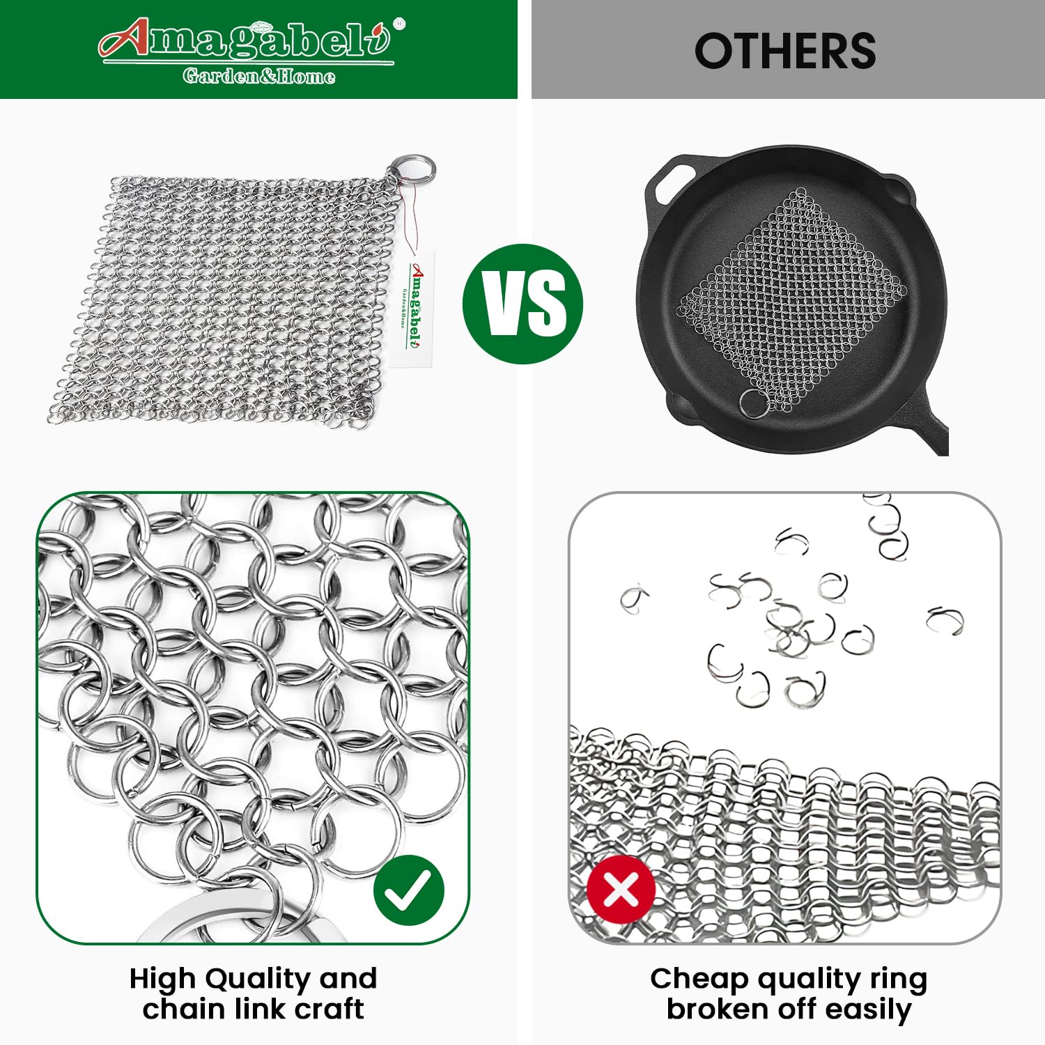 Amagabeli Cast Iron Cleaner 8