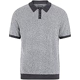 GUESS Men's Short Sleeve Isaac Texture Polo