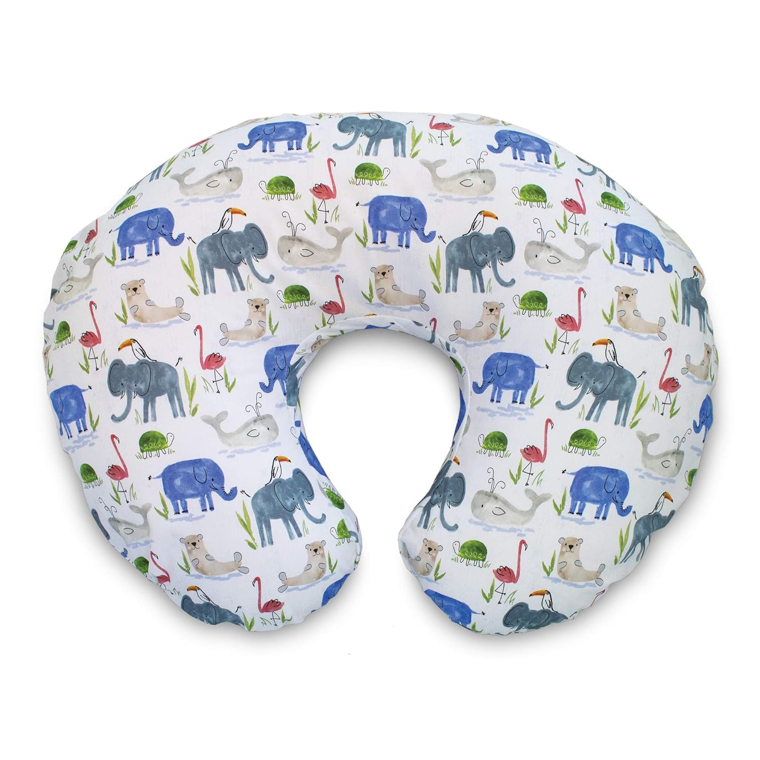 Buy Boppy Cotton Blend Fabric Watercolour Animals Nursing Pillow