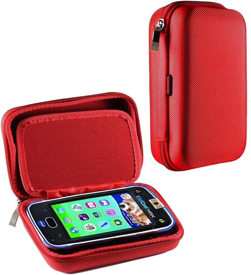 Navitech Red Premium Hard Case for Vtech Kidicom Advance Travel Cover Sleeve