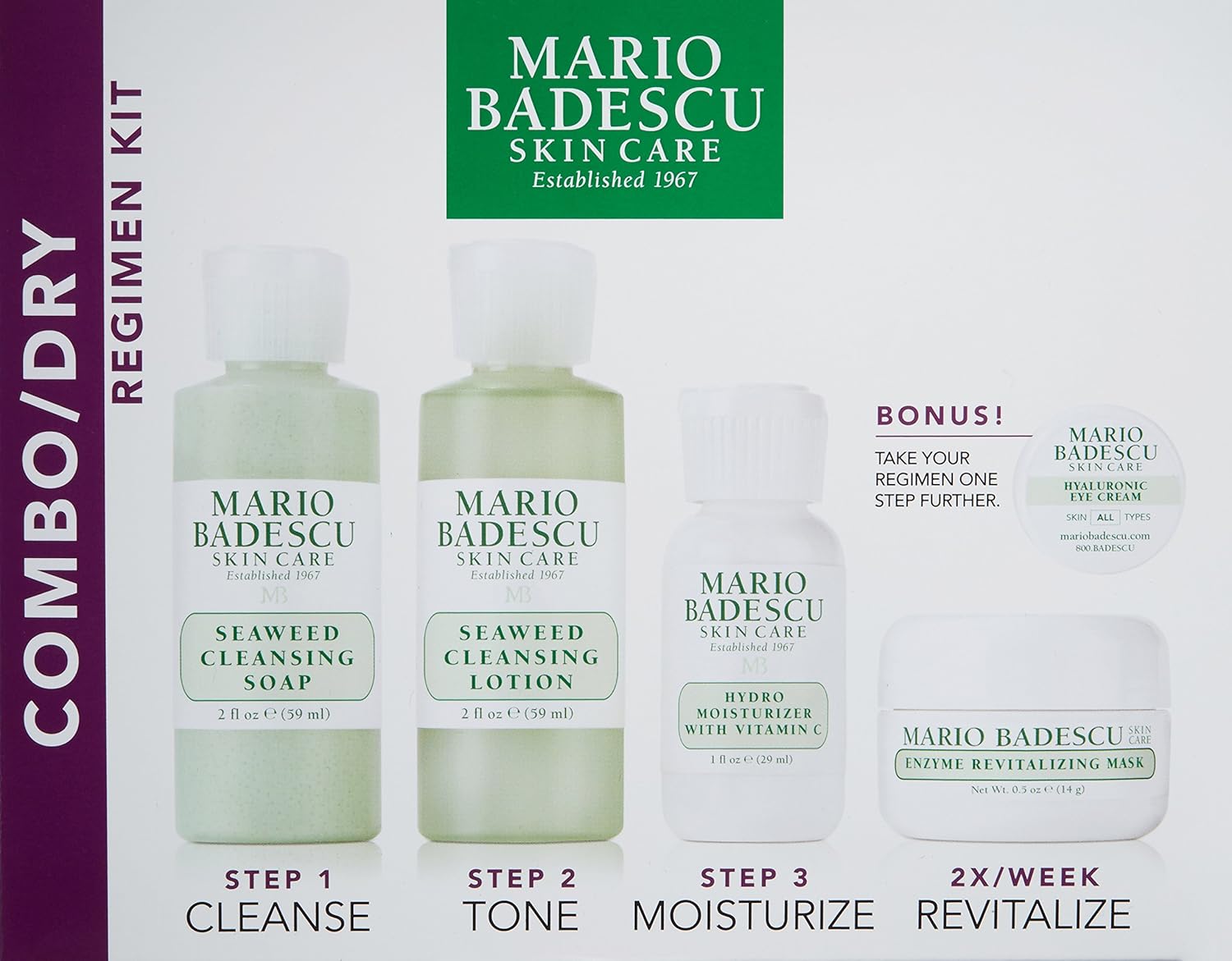 Mario Badescu Combo/Dry Regimen Kit: Premium Beauty
