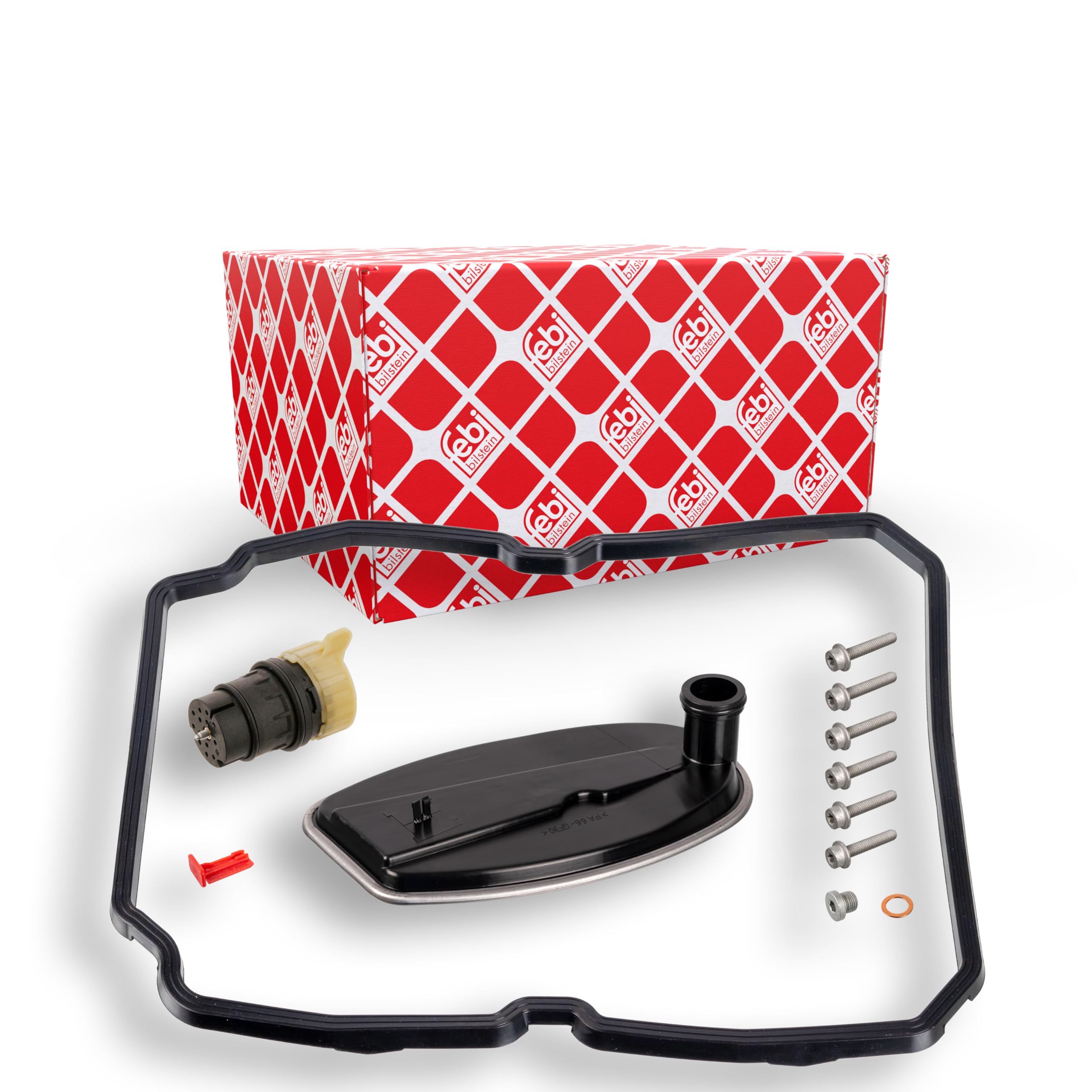 febi bilstein 100253 Transmission Oil Filter Set for automatic gearbox, with seal, o-ring and attachment screws, pack of one