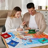 MOZOOSON Jigsaw Mat 118x80cm for 1000 1500 2000 Piece Puzzles Felt Roll view 3