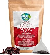 The Natural Health Market Organic Hibiscus Tea Bags 100 Count UK Made