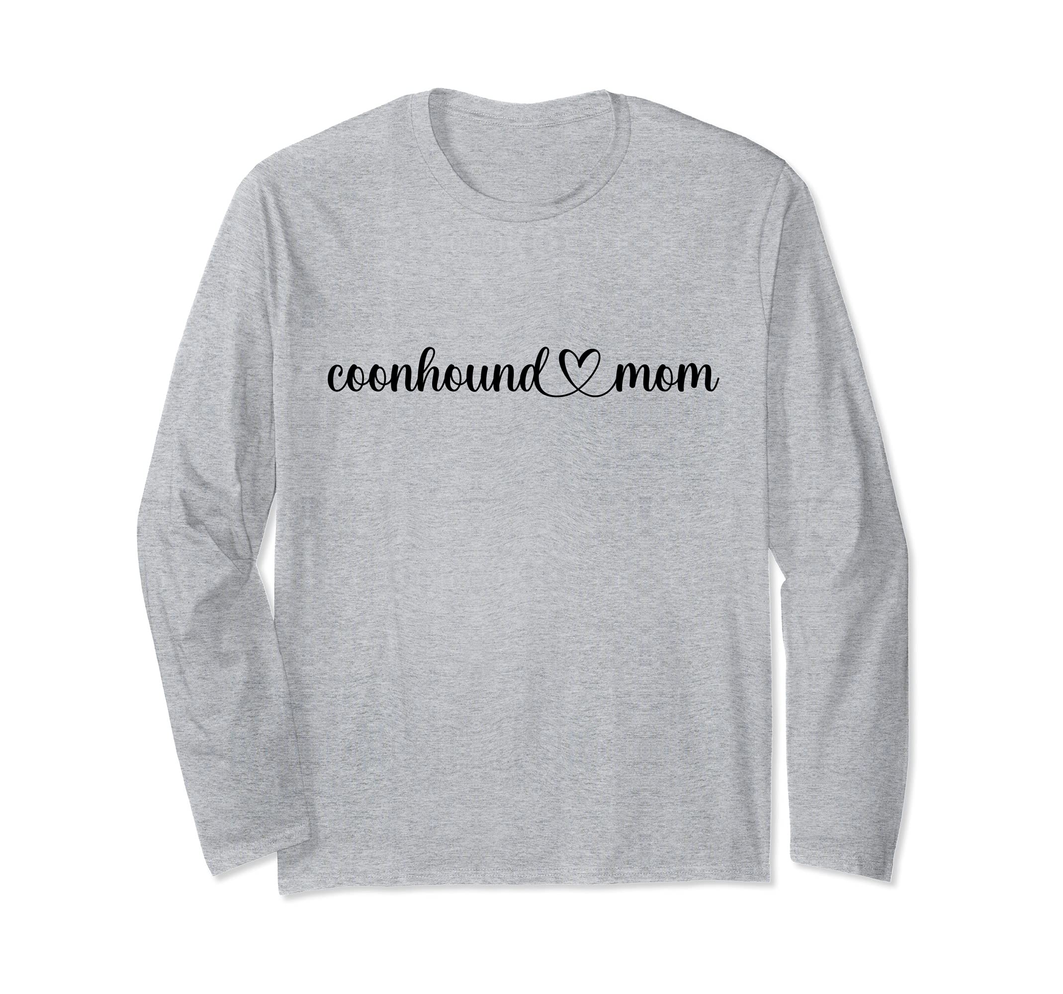 Dog Heart Love Coonhound Mom Long Sleeve T-Shirt