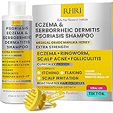 Rida Hair Research Institute Psoriasis Shampoo for Men & Women | Itchy Scalp Treatment with Manuka Honey | Best for Eczema, Seborrheic Dermatitis, Ringworm & Folliculitis Scalp Treatment