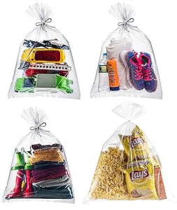 [100 BAGS] Large Clear Poly Freezer Storage Bags, 4 Gallon, 1 Mil. Thick, Size 15