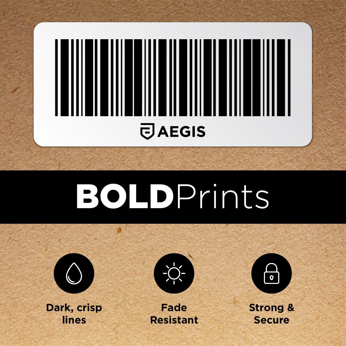 Aegis - Compatible Direct Thermal Labels Replacement for DYMO 30334 (2-1/4" X 1-1/4") Barcode, UPC, FBA - Use with Labelwriter 450, 450 Turbo, 4XL Printers (12 Rolls) : Office Products