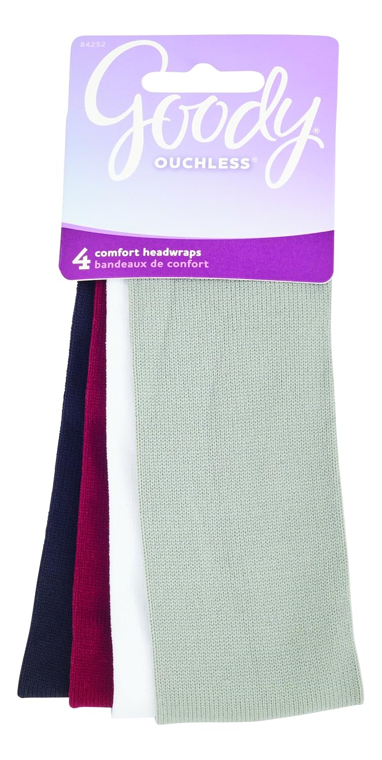 Goody Women's Ouchless Lycra Hairwrap, 4 Count