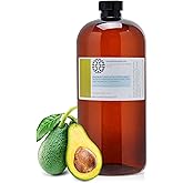 PureC60OliveOil C60 Organic Avocado Oil 1L / 33.8 Fl Oz - 99.95% Carbon 60 Solvent Free 800mg - Amber Glass Bottle - Food Grade - Carbon 60 Avocado Oil - from The Leading Global Producer