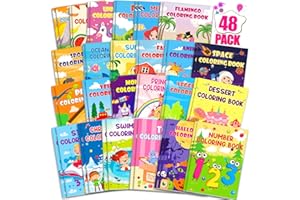 Lionoble 24 Pack Coloring Books for Kids Ages 4-8, Small Coloring Books for Kids Party Favors Bulk Birthday Gifts Goodie Bags Stuffers Classroom Activity Includes Animals Mermaid Dinosaur