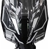 labelbike 3D Stickers Motorcycle Front Muzzle compatible with Zontes | 703F 2025, Resin Protection, Anti-Scratch, Decoration, Black