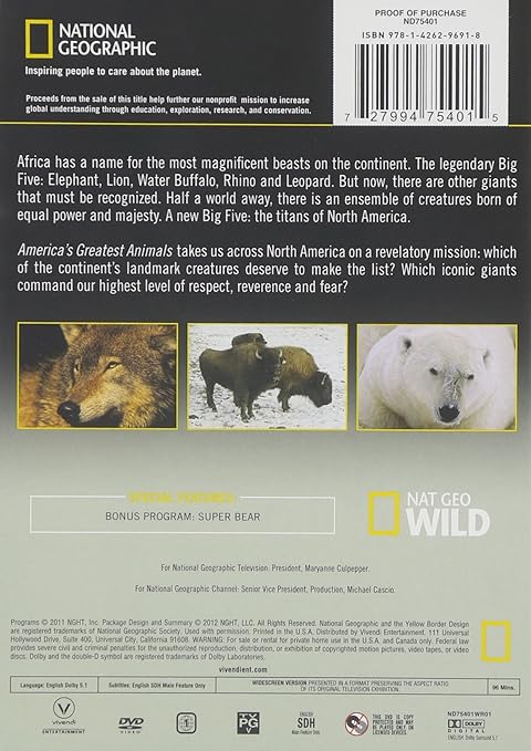 Amazon Com America S Greatest Animals National Geographic Movies Tv