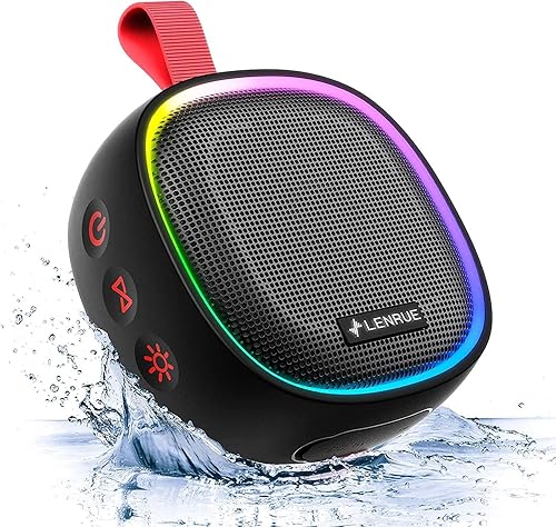 Updated Shower Speaker, IPX7 Waterproof Portable Bluetooth