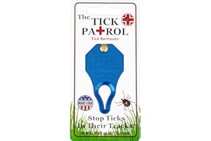 The Tick Patrol Tick Remover Tool for People & Pets, Lightweight, Durable, Keychain Attachment, Quick, Safe & Effective Tick 