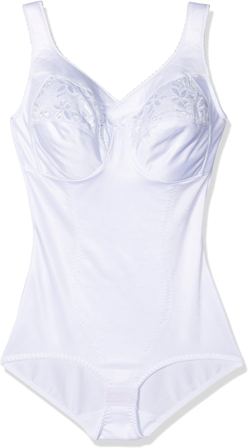 Susa Women's Corselette with Shape-Effect Body - White - Not Applicable, White (White 003), 48DD