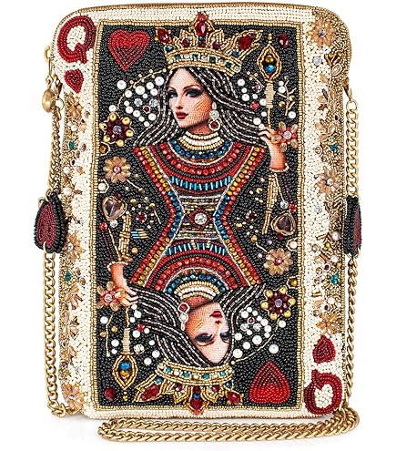 Mary Frances Women's Santa Cruise Beaded Holiday Crossbody Bag - Festive Party Purse With Adjustable Strap