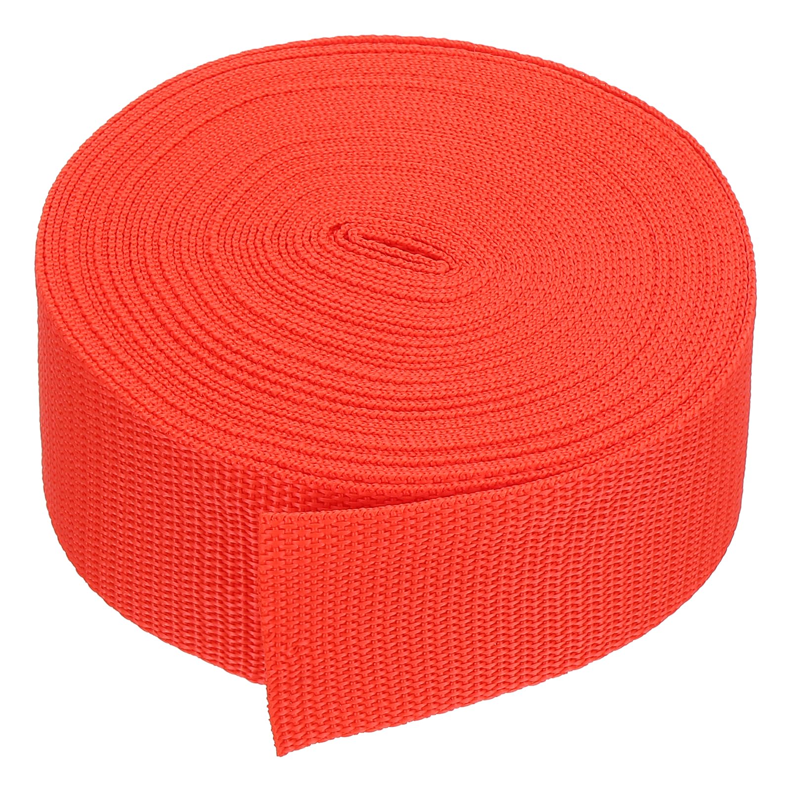PATIKIL 9 Meters Webbing, 50mm Polypropylene Webbing Strap Heavy Webbing Roll Chair Straps for Indoor Outdoor Climbing DIY Crafting, Red