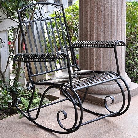 Amazon Com Care 4 Home Llc Outdoor Accent Metal Rocking Chair