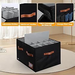 Supowin Shoe Organizer for Closet, Foldable Shoe