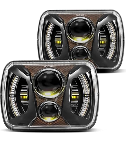 HWSTAR Pair 180W 1000% Bright H6054 5x7 7x6 Led Headlights