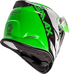 GMAX G2211058 Helmets, Green/White/Black,2X-Large