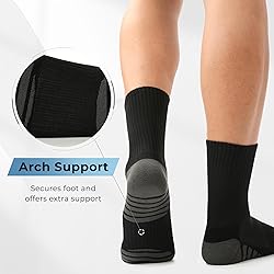 BAMBOO COOL Men's Crew Socks Athletic Running