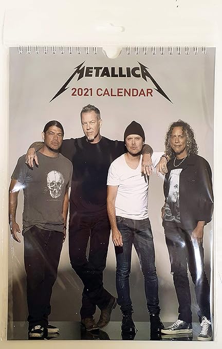 Amazon Com Metallica Wall Calendar Rock New 2021 A4 Office Products metallica kalender 2021