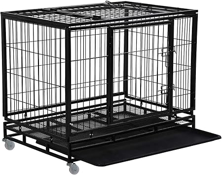 large dog crate plastic bottom