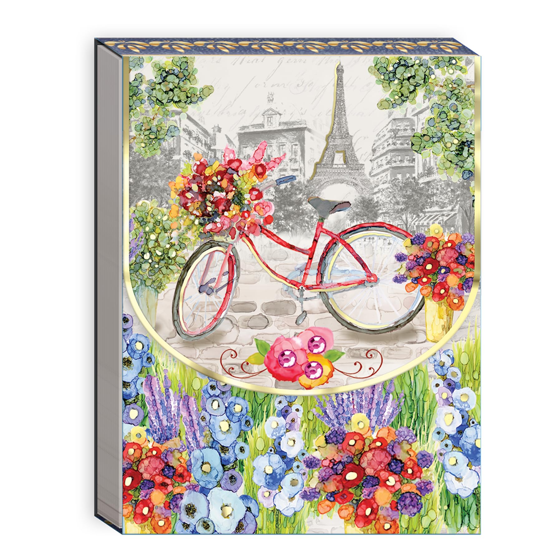 Punch Studio, Bicycle, Pocket Notepad, 75 Printed Sheets.