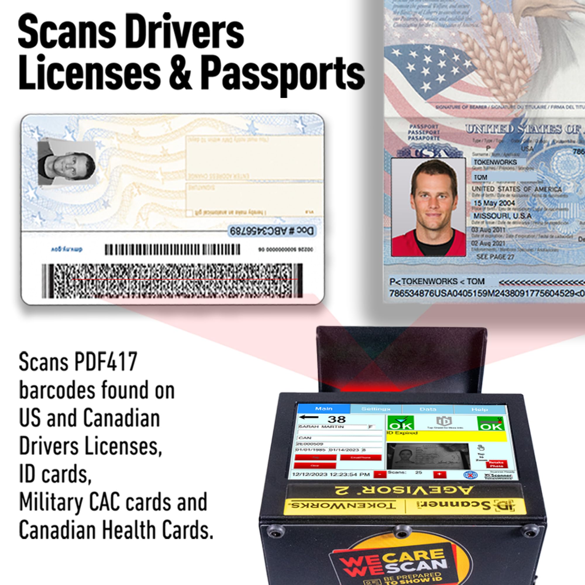 AgeVisor 2 ID Scanner (Barcode & Magnetic Readers)