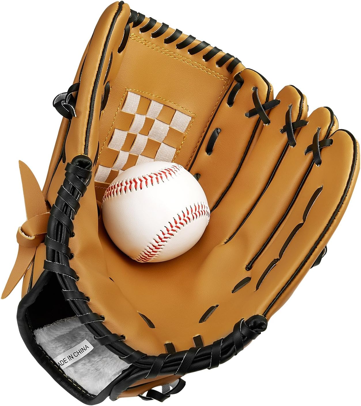 Baseball Glove Sports Batting Gloves Catcher's Mitt with PU Leather Baseball 10.5 inch 12.5 inch for Adult Youth Kids