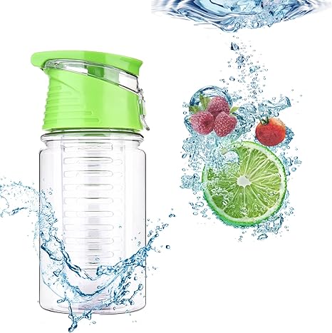 Weshine Flavor It 16 Ounce Kids Infuser Water Bottle Green Amazon Co Uk Sports Outdoors