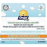 Orajel Baby Natural Source Homeopathic Baby Teething Gel – Soothes Gum Pain, Supports Comfort and Relief, Safe for Babies, 9.