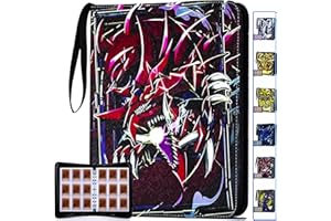 KaylyPro Trading Card Binder for Y-G-O Card 990 pockets Capacity, 9 Pocket Card Holder Compatible with TCG Cards and Other St