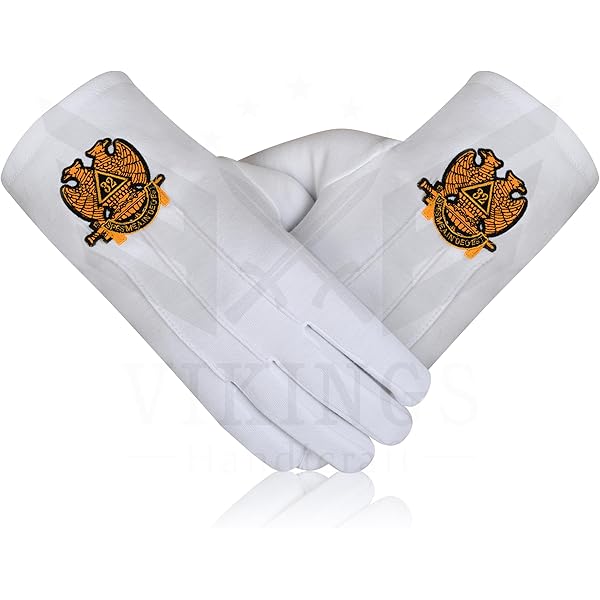 Freemasons Masonic Cotton Gloves In Royal Blue SC&G - Foto 11