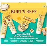 Burt's Bees Valentine's Day Gift Ideas - Essentials Everyday Set, 5 Travel Size Products - Deep Cleansing Cream, Hand Salve, Body Lotion, Foot Cream and Original Lip Balm