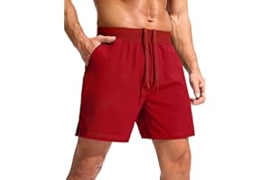 Soothfeel Men's Running Shorts with Zipper Pockets 5 Inch Quick Dry Sports Tennis Shorts Gym Workout Athletic Shorts for Men