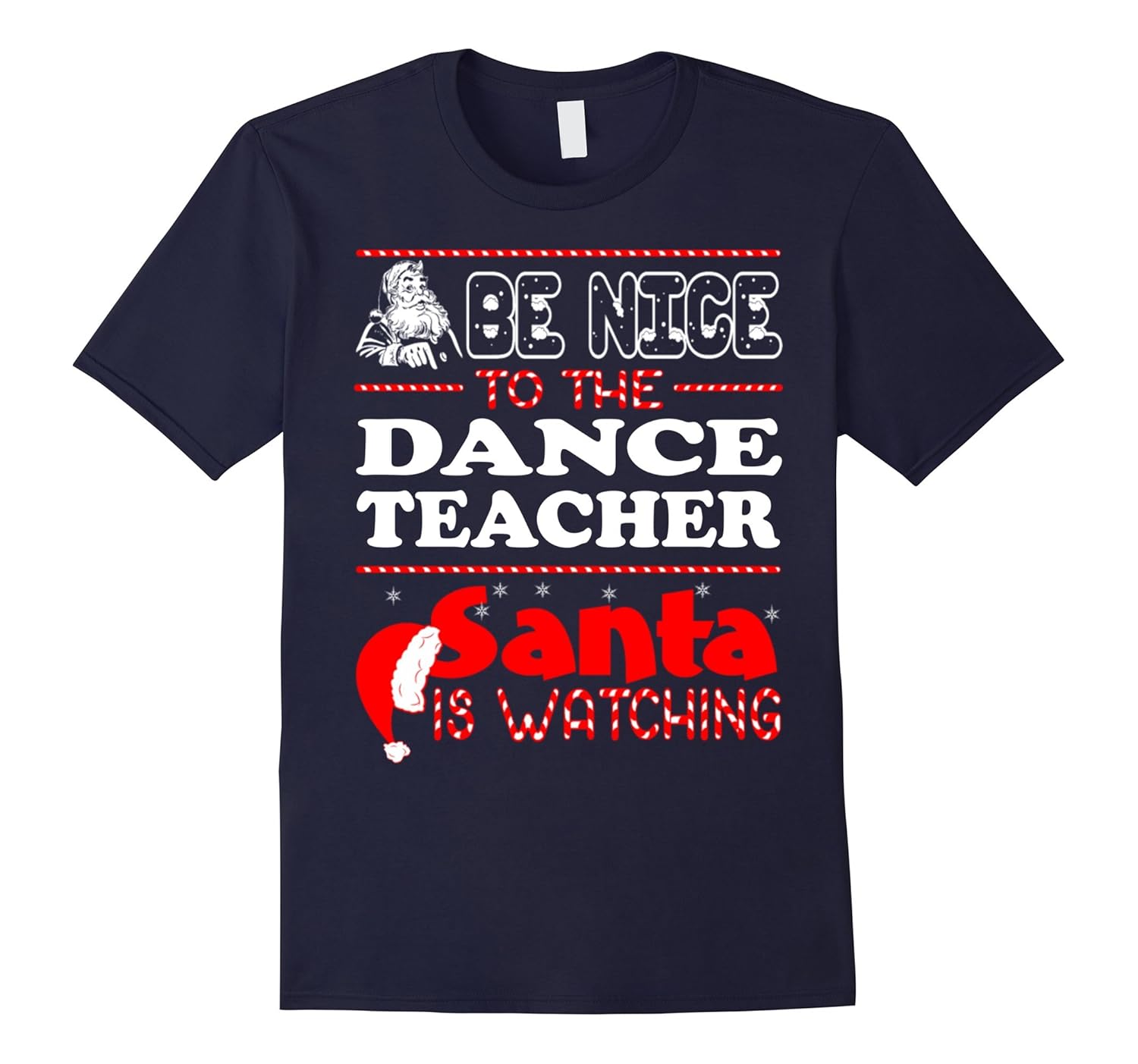 Be nice to the dance teacher Christmas best tshirt-Rose