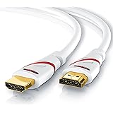 CSL - 15m Ultra HD 4k HDMI cable (High Speed) with Ethernet | ARC and CEC | multiple shielding (triple shielding) | Deep Color | fully HDCP compliant / HD Ready / 3D TV / 1080p - 2160p 30 / 4K / Audio Return Channel