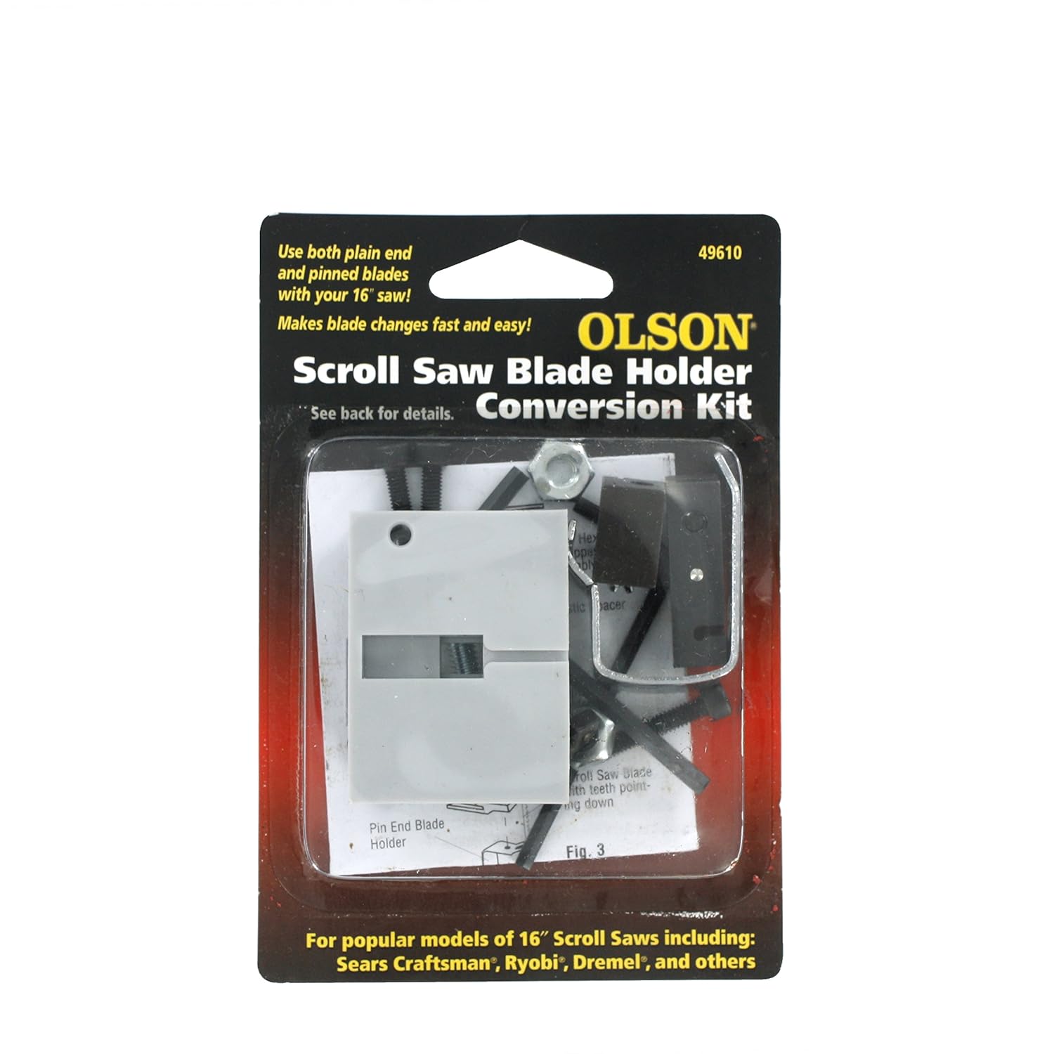 Olson SA4961 Scroll Saw Blade Conversion Kit eBay