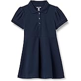 Amazon Essentials Girls and Toddlers' Short Sleeve Polo Dress