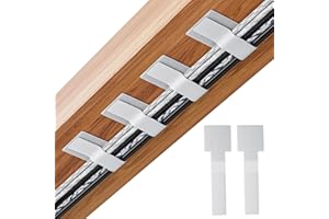 Cable Management Under Desk,60PCS Hook and Loop Cable Straps, Self Adhesive Ties, Reusable Wire Organizers for Cords, Adjusta