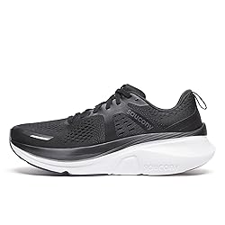 Saucony Women's Guide 18 Sneaker, Black/White, 10