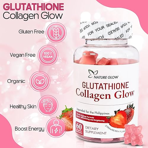 benefits of glutathione collagen glow gummies Glutathione Collagen Glow Gummies – Premium Glowing Skin Supplement | Fuel  Beauty with Collagen and Glutathione | 60 Gummies in Saudi Arabia