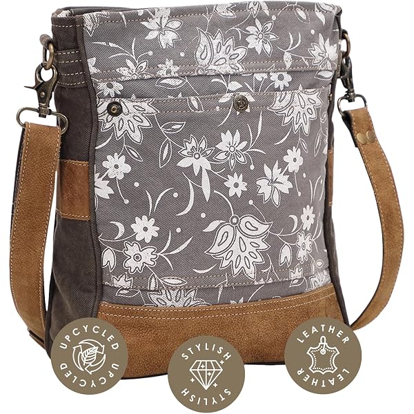 Myra Cowhide Sunflower Accent Book Bag - Brown Multi Sunflower Myra Bag - Etsy main image 4